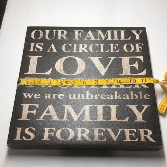 Our Family canvas wall art - Picture 4 of 5